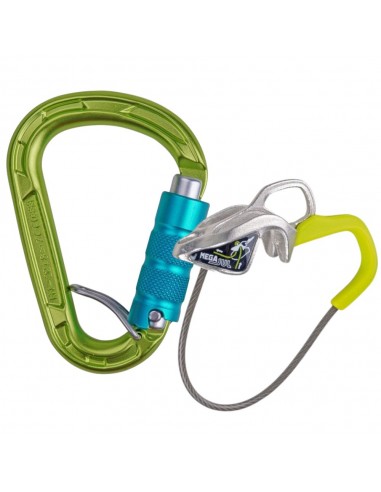 Pack Mega Jul + mosqueton Strike FG - Descensor-asegurador con mosqueton antigiro - Edelrid