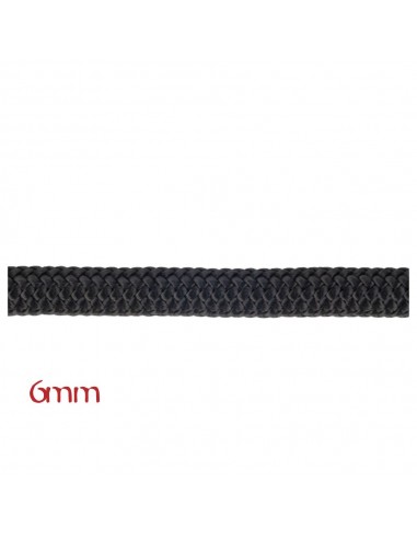 Cordino Aramida 6mm (por metros) (Negro) - Fixe