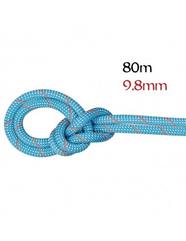 Crag Classic Standard 9,8 mm (80m) Ice Mint-White - Mammut