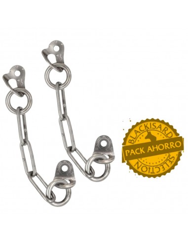 Pack 3 reuniones D acero inox. A 316L D10mm - Fixe