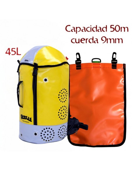 Pack Consusa 45L + bolsa cuerda socorro - Mochila de barrancos y bolsa - Rodcle
