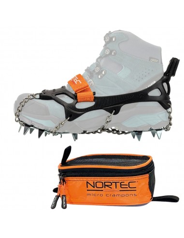 Alp 2.0 (Noir) - Micro-crampones pour le trekking et l'approche hibernaux - Nortec