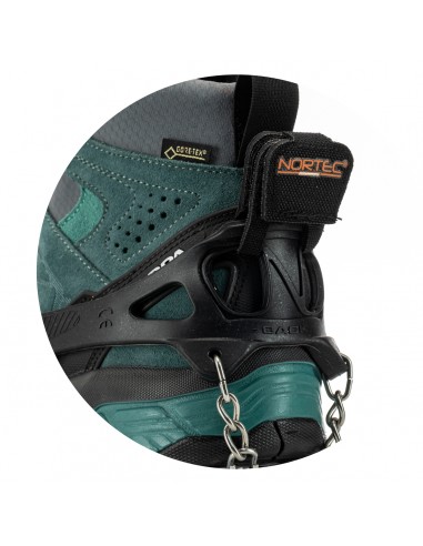 Alp 2.0 (Noir) - Micro-crampones pour le trekking et l'approche hibernaux - Nortec