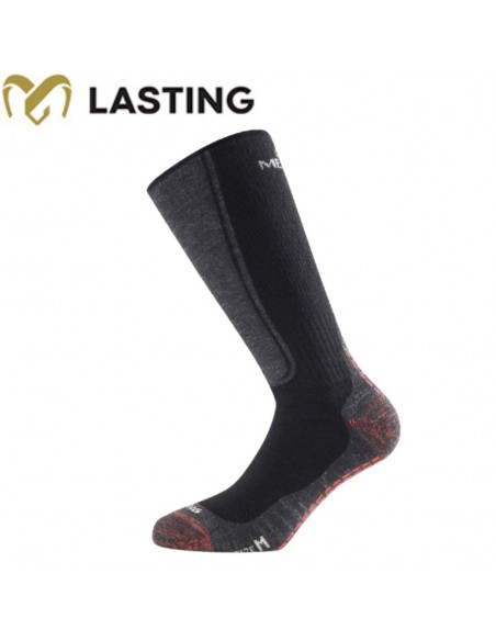 WSM (Negro) - Calcetines de trekking Lana Merina - Lasting
