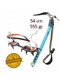 Pack Crampones Vasak Leverlock Universel + piolet Edge pala - Petzl / Singing Rock 2