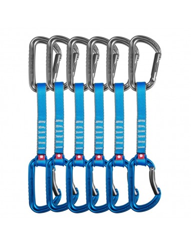 Pack 6 Falcon QD zoom PA 15/22 mm 16cm - Cintes express para escalda deportiva - Ocun