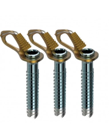 Pack 3 Aero lite 13cm (Yellow) - tornillos de hielo ultraligeros con manivela - Blue Ice