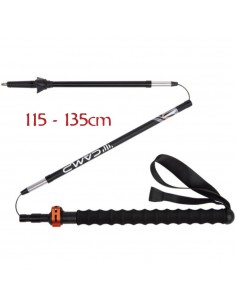 Sky Carbon Evo - Bastón de trekking de carbono y aluminio (36-135cm) - Camp 2
