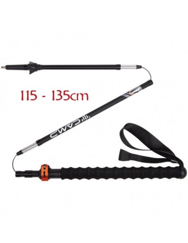 ciel carbone evo - bâton de trekking en carbone et aluminium (36-135cm) - camp