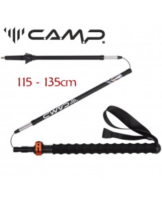 Sky Carbon Evo - Bastón de trekking de carbono y aluminio (36-135cm) - Camp