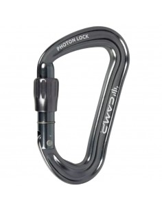 Photon Lock (Gun Metal) - Mosquetón asimétrico rosca - Camp 2