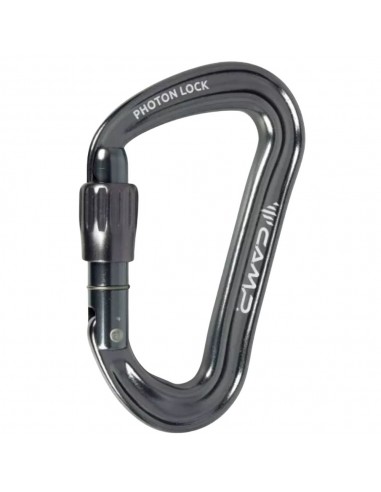 Photon Lock (Gun Metal) - Mosquetón asimétrico rosca - Camp