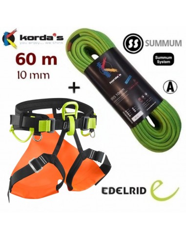 Pack arnes Iguazu de Edelrid + cuerda...
