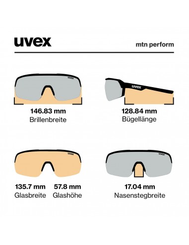 MTN Perform ( Black/ Mat ) - Gafas de sol no fotocromáticas - UVEX