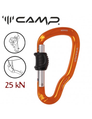 Nomad - Mosquetón ferrata automático...
