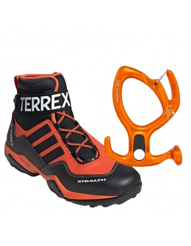 Pack botas Terrex Hydrolace y descensor Pirana - Adidas/Petzl