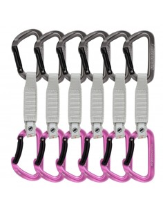 Pack 6 Workhorse Keylock 17 Cm (Silver - Pink) - Cintas express escalada deportiva - Mammut 2