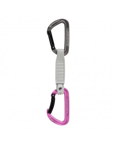 Pack 6 Workhorse Keylock 12 Cm (Argent - Rose) - sangles de sport express - Mammut