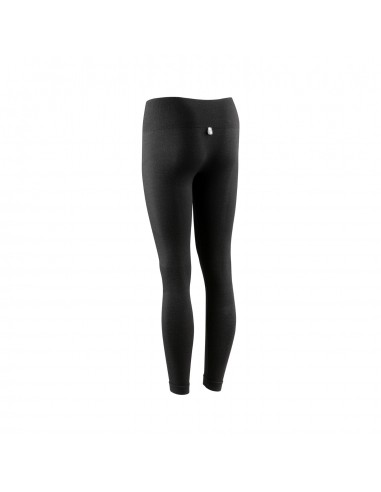 Pantalon Merino W (Negro) - Long centre commercial thermique première couche de lana merino femme - Lurbel