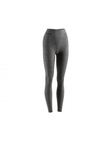 Pantalon Merino W (Gris) - Long centre commercial thermique première couche de lana merino femme - Lurbel