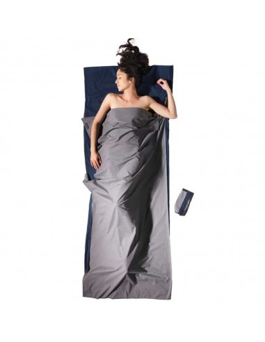 Cotton travelsheet (Elephant Grey) 220x90cm - Saco sabana para viaje - Cocoon