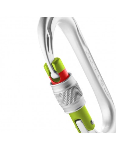 Oval Power 2500 Screw (silver) - Mosquetón de escalada con bloqueo de rosca - Edelrid