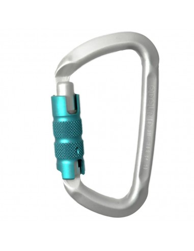 D-Classic 3000 Triple (silver) - Mosquetón D triple cierre - Edelrid
