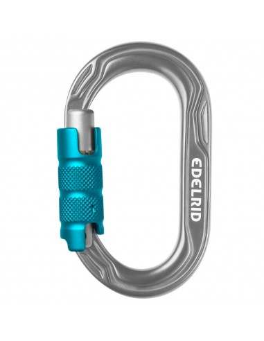 Mosquetón Kiwi Triple (silver) - mosquetón de escalada con bloqueo automàtico - Edelrid