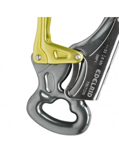 Dsg Triton (titan) - Mosquetón de aluminio con mecanismo de cierre de palma - Edelrid