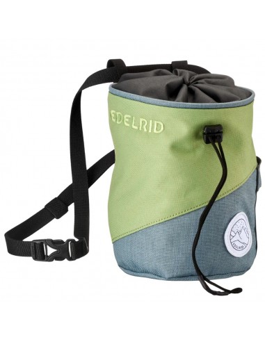 Chalk Bag Monoblock (stoneblue-grass) - Magnesera para escalada - Edelrid