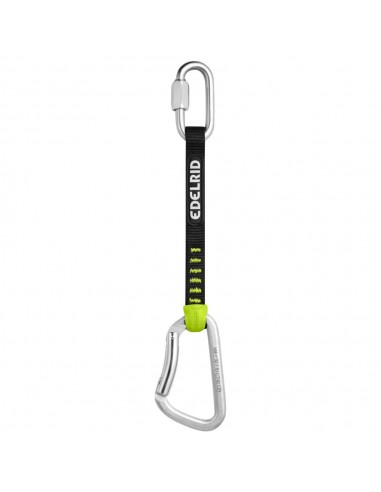Jim Steel Bent Set II (18cm) - Cintas exprés con mosquetón de acero para rocódromo - Edelrid
