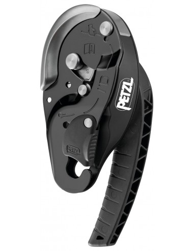 I\'D S (Negro) par Petzl - Descente autofrontée avec opération antipanique