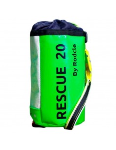 Rescue 20m (verde) - Lanzadera de rescate cuerda plana con asas - Rodcle 2