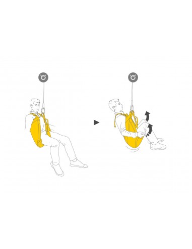 Pitagor - Triangle d'évacuation confortable avec tiroirs - Petzl