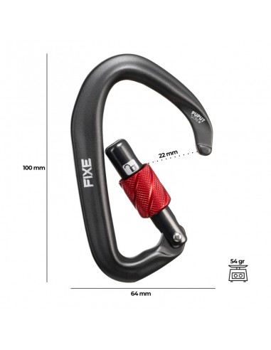 Puput Screw - Mosqueton ligero asimetrico de rosca - Fixe