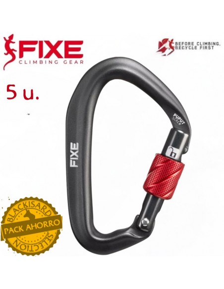 Pack 5 Puput Screw - Mosqueton asimetrico de rosca - Fixe