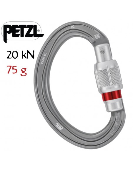 Omni Screw-Lock - Mosqueton semicircular - Petzl
