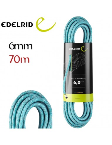 Rap Line Protect Pro Dry 6mm (70m) - cordón accesorio con reserva de seguridad dinámica - Edelrid