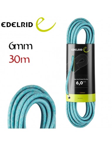 Rap Line Protect Pro Dry 6mm (30m) - cordón accesorio con reserva de seguridad dinámica - Edelrid
