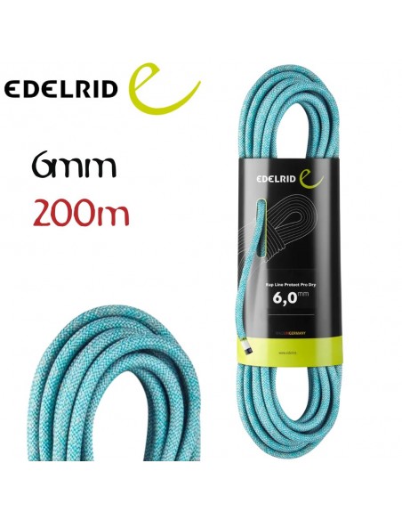 Rap Line Protect Pro Dry 6mm (200m) - cordón accesorio con reserva de seguridad dinámica - Edelrid