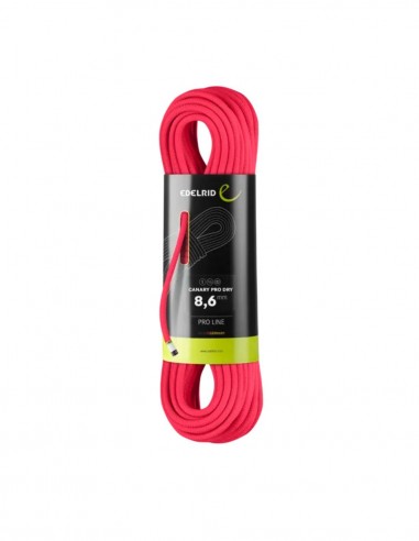 Canary Pro Dry 8,6 mm 40m (Neon Green) - Cuerda triple homologación - Edelrid