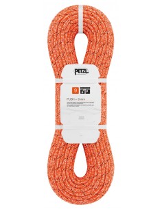 Push +  9mm (40m) Naranja - cuerda semiestática ultraresistente para espeleo - Petzl 2