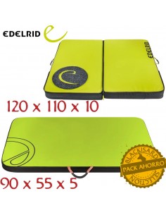 Mantle III + Sit Start II - Pack crash pad y colchoneta auxililar - Edelrid