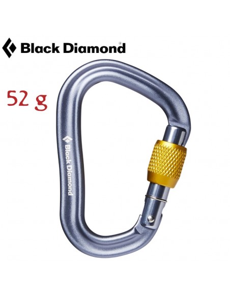 Vaporlock Screwgate - Mosquetón de pera ideal para asegurar - Black Diamond