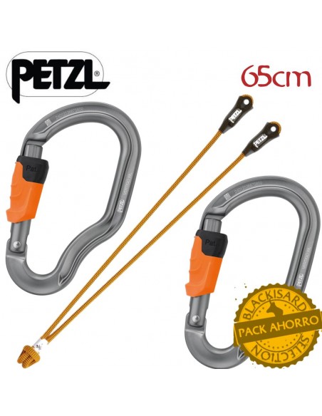 Pack Dual Canyon Club con dos mosquetones Vertigo Wire-lock - Petzl