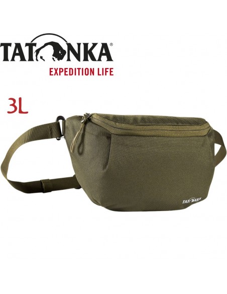 Hip Belt Pouch (Olive) - Riñonera logo - Tatonka