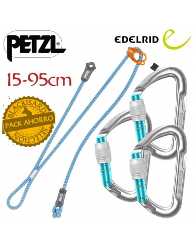 Pack doble cabo de anclaje regulable - Petzl/Edelrid