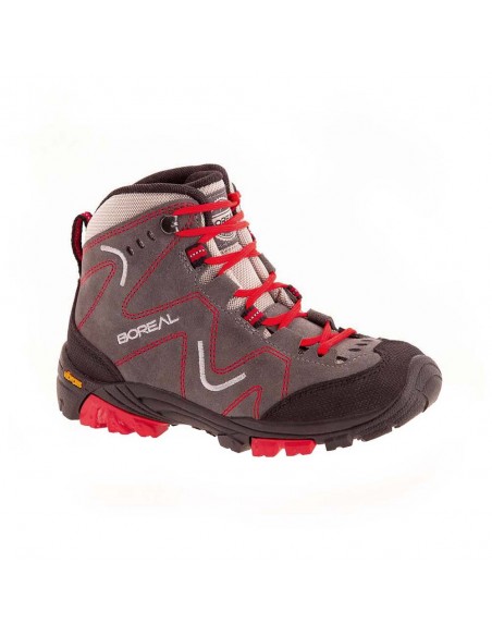 Aspen Jr (Black/Red) - Bota de trekking infantil con suela vibram - Boreal
