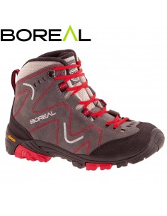 Aspen Jr (Black/Red) - Bota de trekking infantil con suela vibram - Boreal