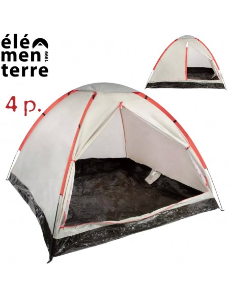 Aster 4 (gris) - Tienda de campaña para 4 personas - Elementerre